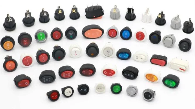 Electrical Switch Wire Harness 12V 24V 250V AC Waterproof Rocker Switches